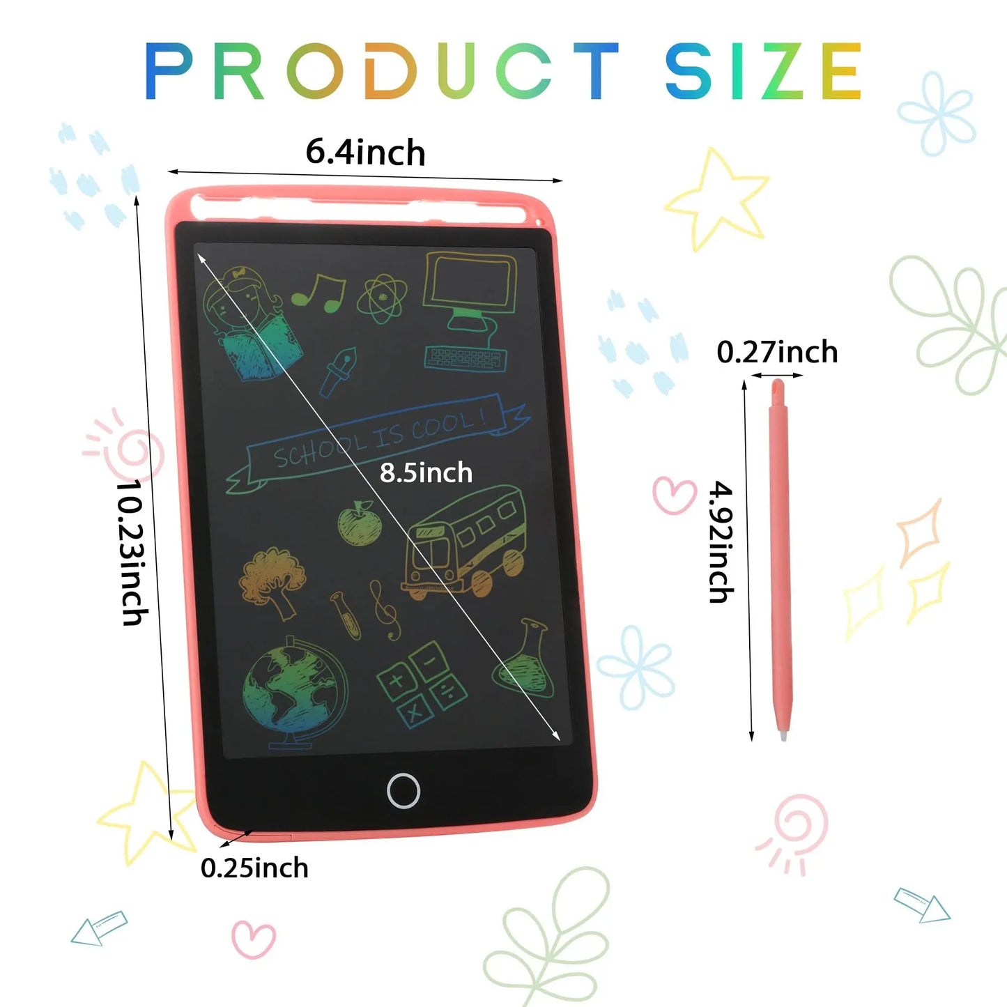 8.5/10/12 zoll Efes Elektronisches Zeichenbrett Spielzeug Für Kinder Pädagogisches Malen LCD Screen Writing Tablet Baby Kinder Spielzeug