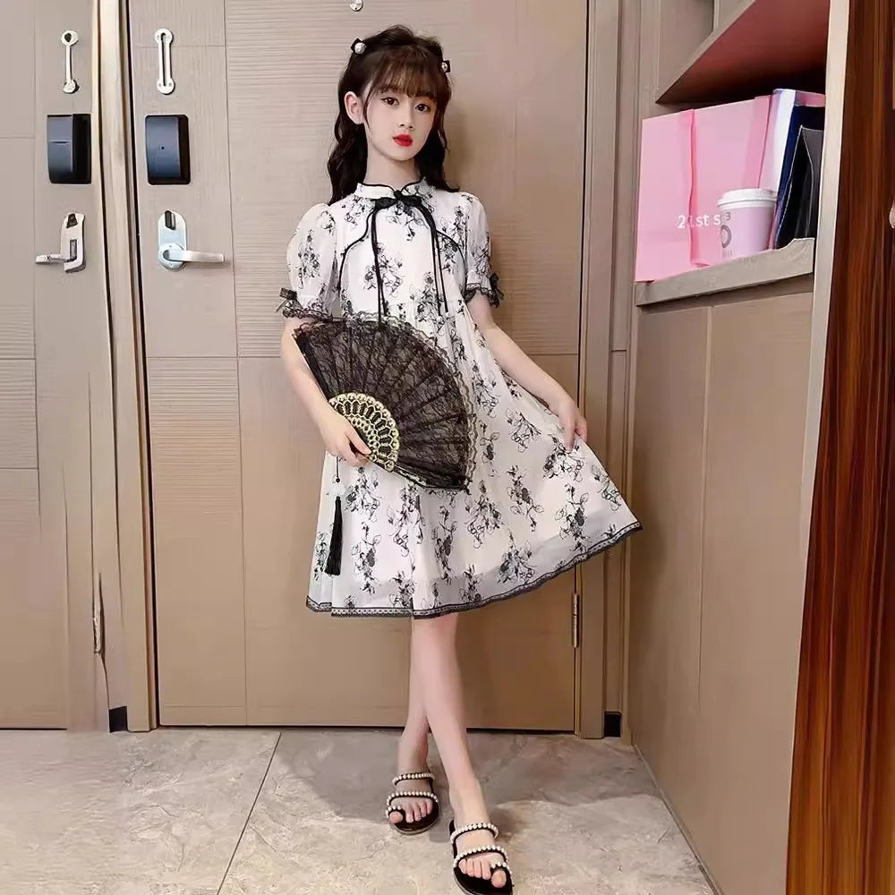 Kids Girls spring Floral Dresses Clothing 4 - 14 Years