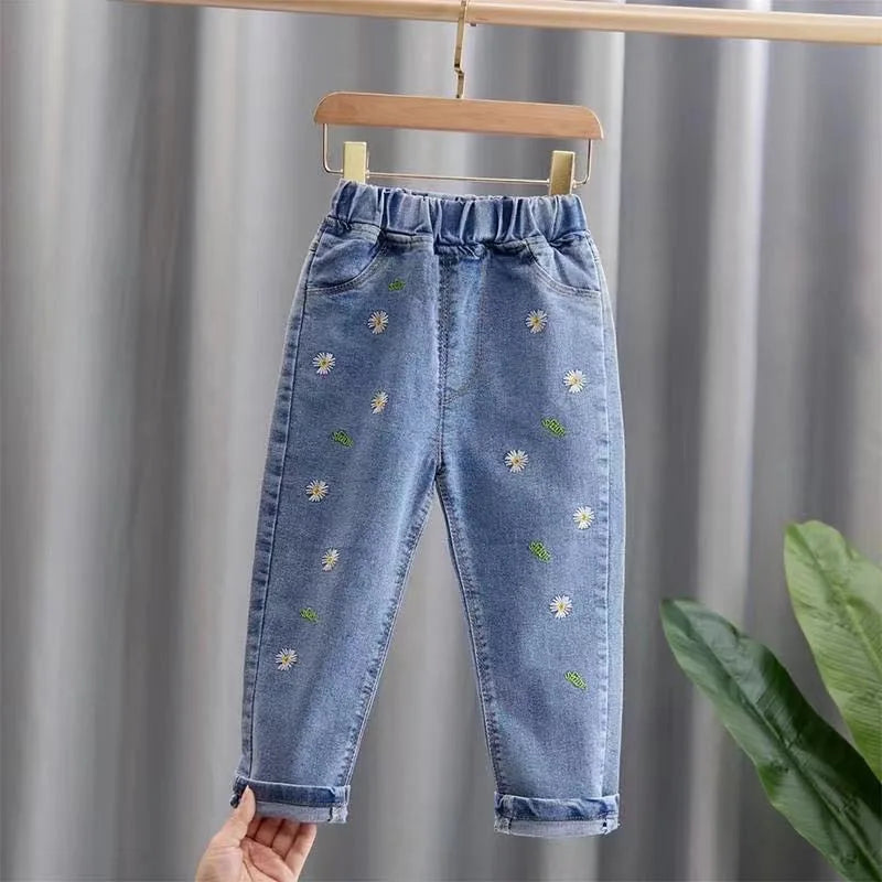 IENENS Kinder Baby Mädchen Freizeitkleidung Jeans Hose Kleinkind Säugling Denim Kleidung Hosen Kinder Unterteile 1 2 3 4 5 6 7 Jahre