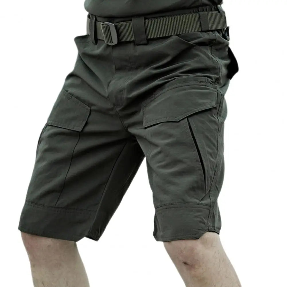 Summer Waterproof Quick Dry Multi-pocket Shorts Men Cargo Shorts Short Pants Men's Outdoor Clothes Hunting Fishing Short Pants