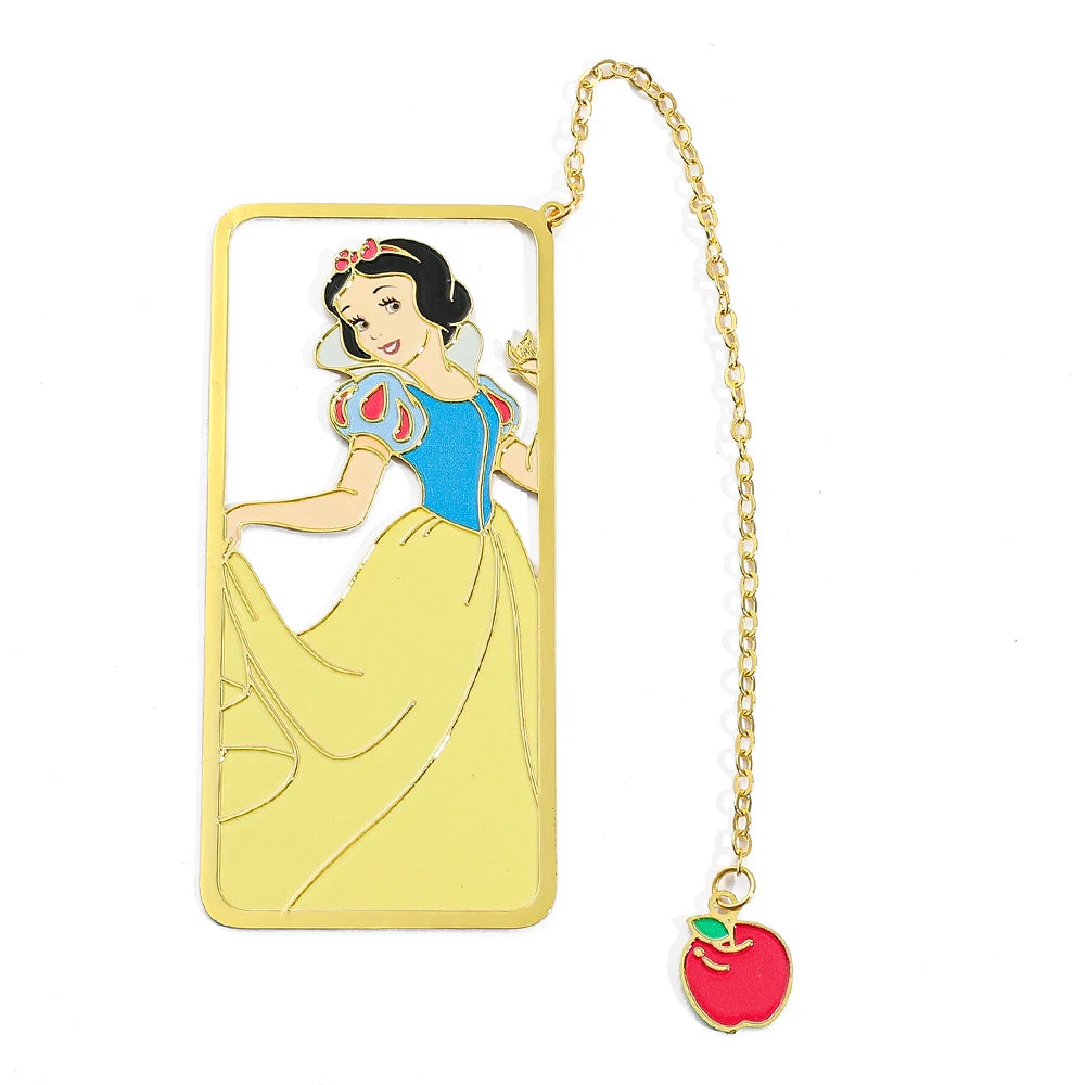 Anime Frozen Elsa Bookmark Princess Reading Page Marker Tools Stationery Cartoon Periphery Metal Fashion Gifts Collect Souvenir