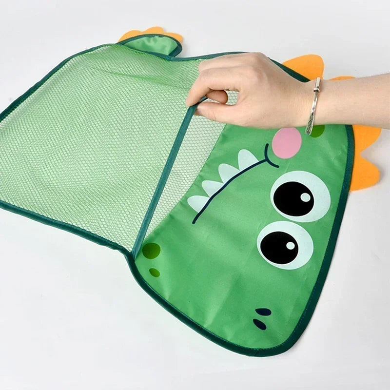 Babyparty-Spielzeug, süße Enten-Froschnetz-Spielzeug-Aufbewahrungstasche mit starkem Saugnapf, Babyparty-Spieltasche, Badezimmer-Organizer, Wasserspielzeug