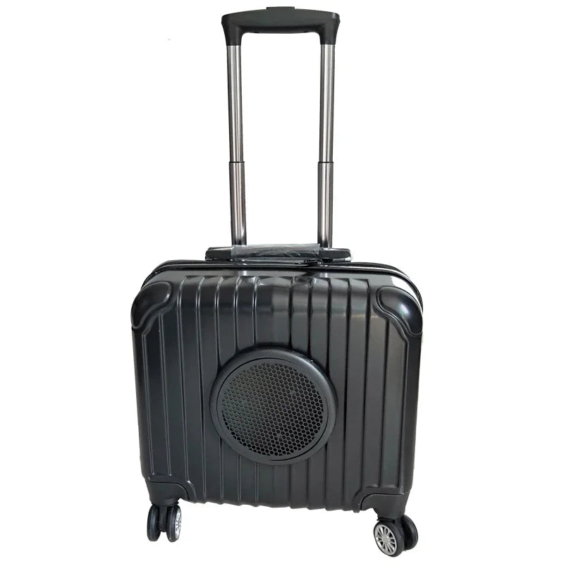 Airline Approved Expandabale Ventilated Pet Carrier Dog Cats Travel Trolley Luggage