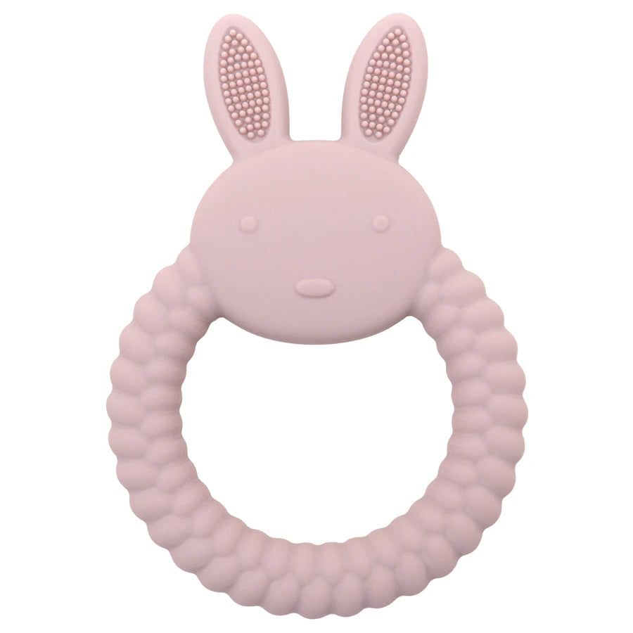 1 Stücke Baby Beißring Silikon Spielzeug BPA FREI Cartoon Kaninchen Pflege Zahnen Geschenke Baby Gesundheit Molaren Kauen Neugeborenen Zubehör Spielzeug