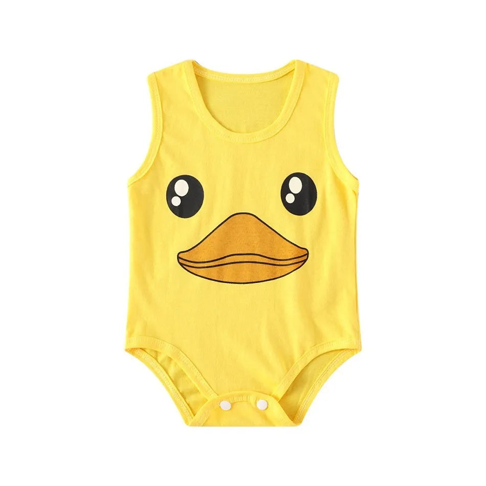 Sommer Baby Body Kinder Ärmellose Casual Einteiler Neugeborenen Jungen Mädchen Cartoon Tier Romper Kleinkind Overall Kleidung 0-2 jahre