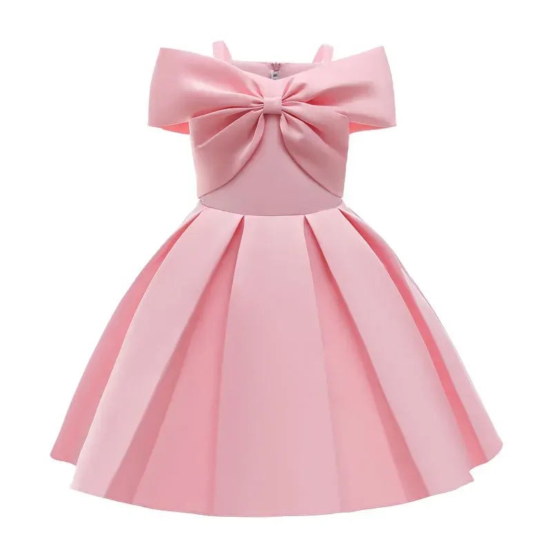 Fashion Solid Kids Dresses for Girls Summer Girls Party Dresses Lace Sleeveless Children Clothing Girl Dress 3-10 Years