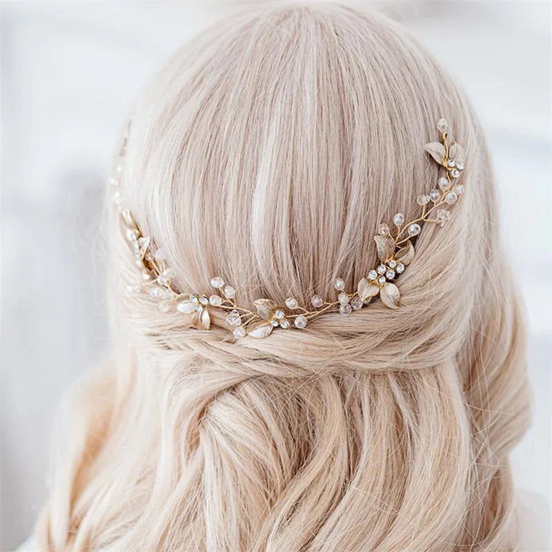 Women Flower Comb Headwear Wedding Hair Accessories Fashion Shaped Bride Insert Hair Clip Jewelry Fashion Headwears