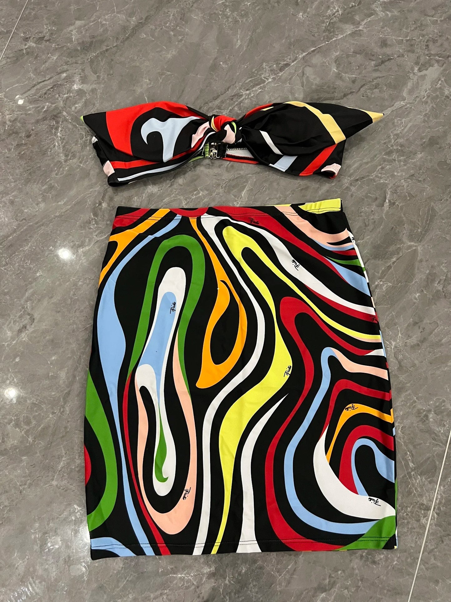 2025 High Waist Bikini Bow Bikinis Women Swimwear With Skirt Beachwear Colorful Bathsuit