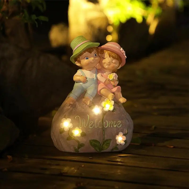 Garden Sculptures Solar Outdoor Lights Garden Decorations