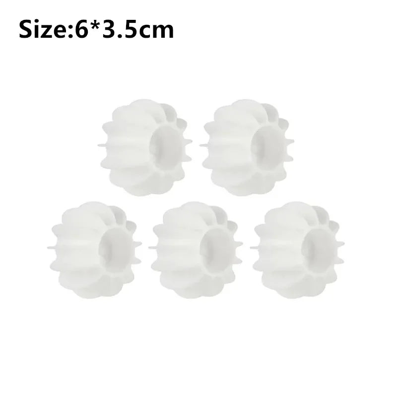 10CPS Laundry Ball Reusable Silicone Clothes Hair Cleaning Tools Pet Hair Remover Washing Machine Cat Hair Catcher Laundry Ball