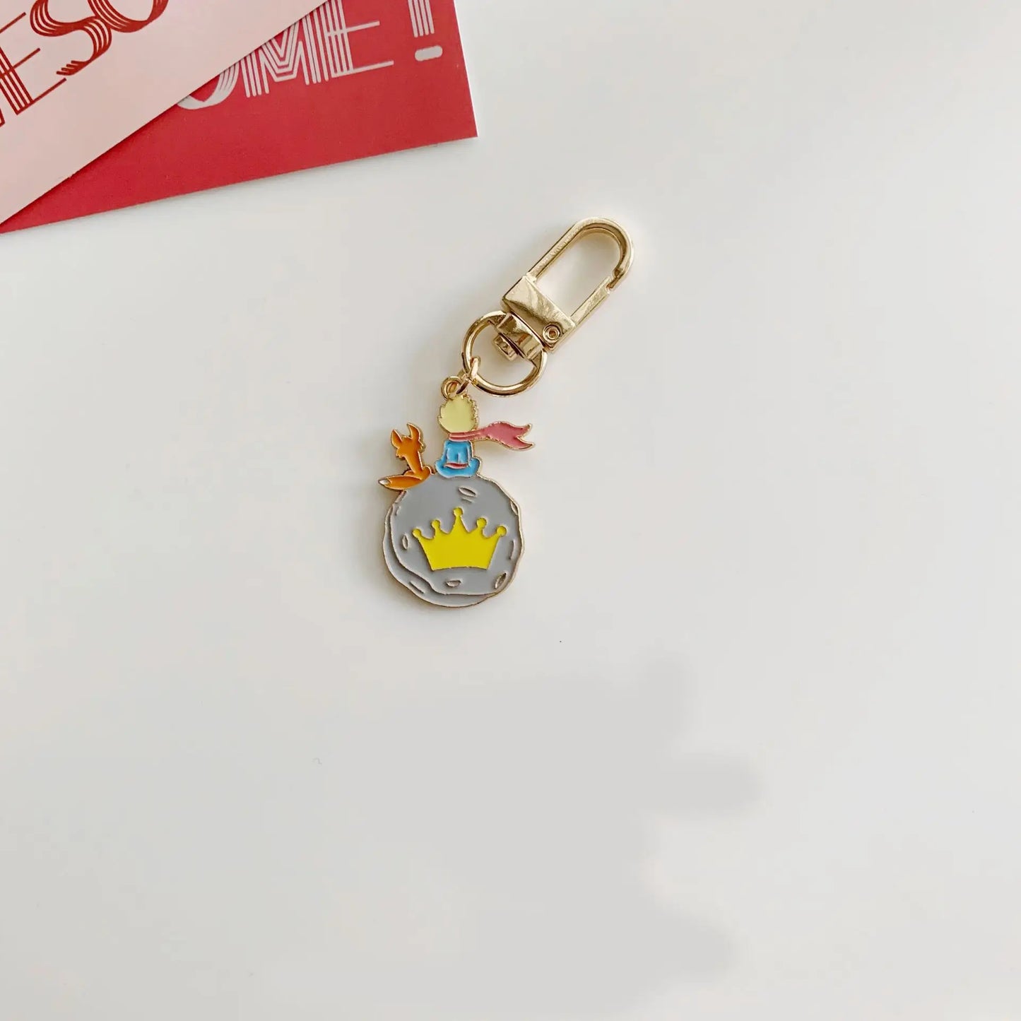 Trendy The Little Prince Keychain Cute Fox Airpods Pendant For Clothes Backpack Keyring Key Chains Charms Valentines Day Gift