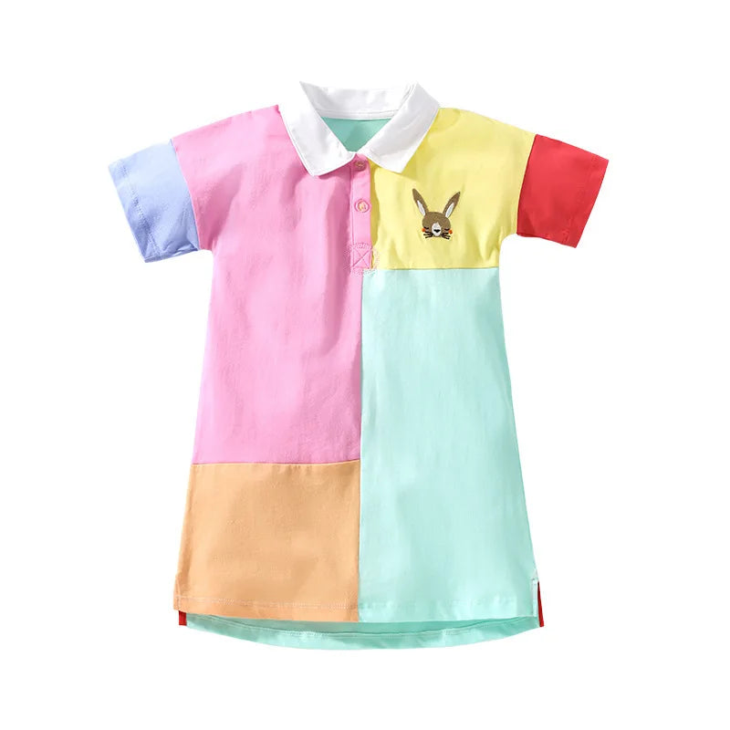 Little maven 2024 Baby Mädchen Freizeitkleidung Baumwolle Schöne Kinder Sommerkleid für Kleinkinder 2 bis 7 Jahre