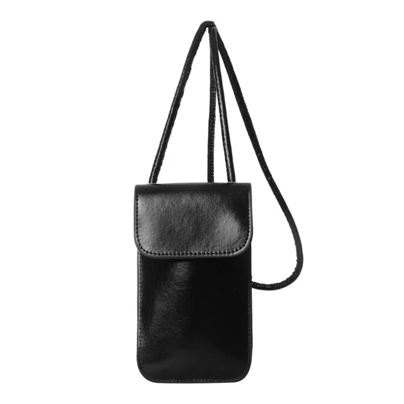 E74B Womens Crossbody Phone Bag Leather Phone Shoulder Bags for Women, Crossbody Phone Purses Wallets Mini Coin Phone Wallet