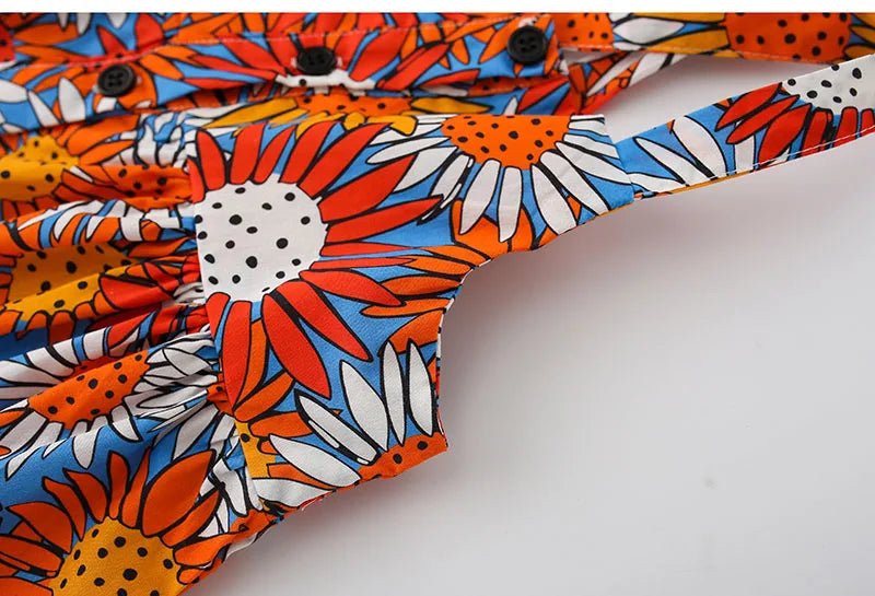 High Quality Woven Cotton One-piece Brand A-Line Dress Cute Girls Clothing