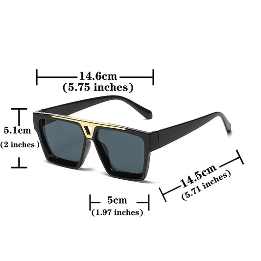 Retro Sunglasses Women Men Vintage Square Frame Sun Glasses High Quantity Lens Goggles Shades for Female Male