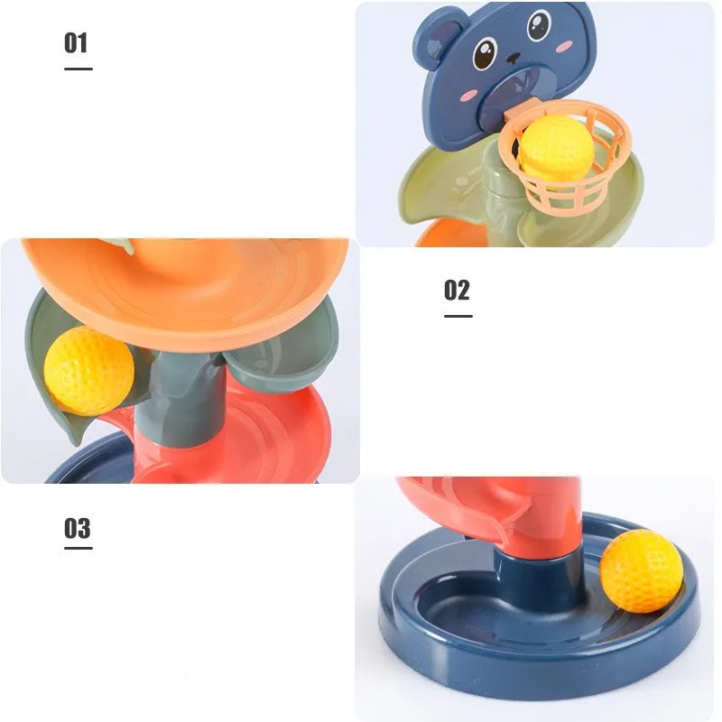 Montessori Baby Spielzeug Kinder Montessori Pädagogisches Spielzeug Für Babys Rolling Ball Stapeln Track Baby Bildung Spielzeug Kinder