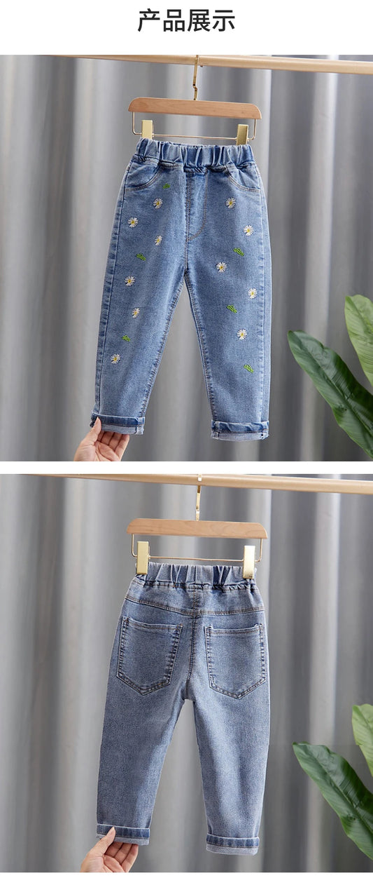 IENENS Kinder Baby Mädchen Freizeitkleidung Jeans Hose Kleinkind Säugling Denim Kleidung Hosen Kinder Unterteile 1 2 3 4 5 6 7 Jahre