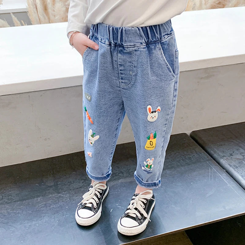 IENENS Kinder Baby Mädchen Freizeitkleidung Jeans Hose Kleinkind Säugling Denim Kleidung Hosen Kinder Unterteile 1 2 3 4 5 6 7 Jahre