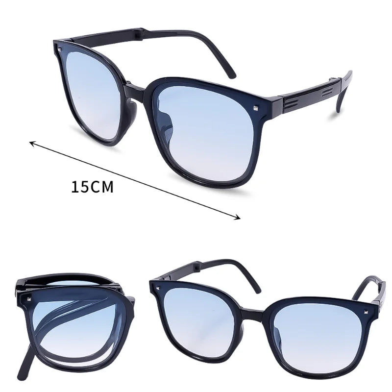 Women Fashion Portable Fold UV400 Sunglasses Adult Men Outdoor Sun Protection Sunvisor Sunglasses Female Eye Protection Glasses
