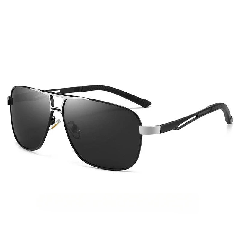 Aluminum Magnesium Square Polarized Photochromic Sunglasses Men Sun Glasses Safety Driving Oculos De Sol Masculino