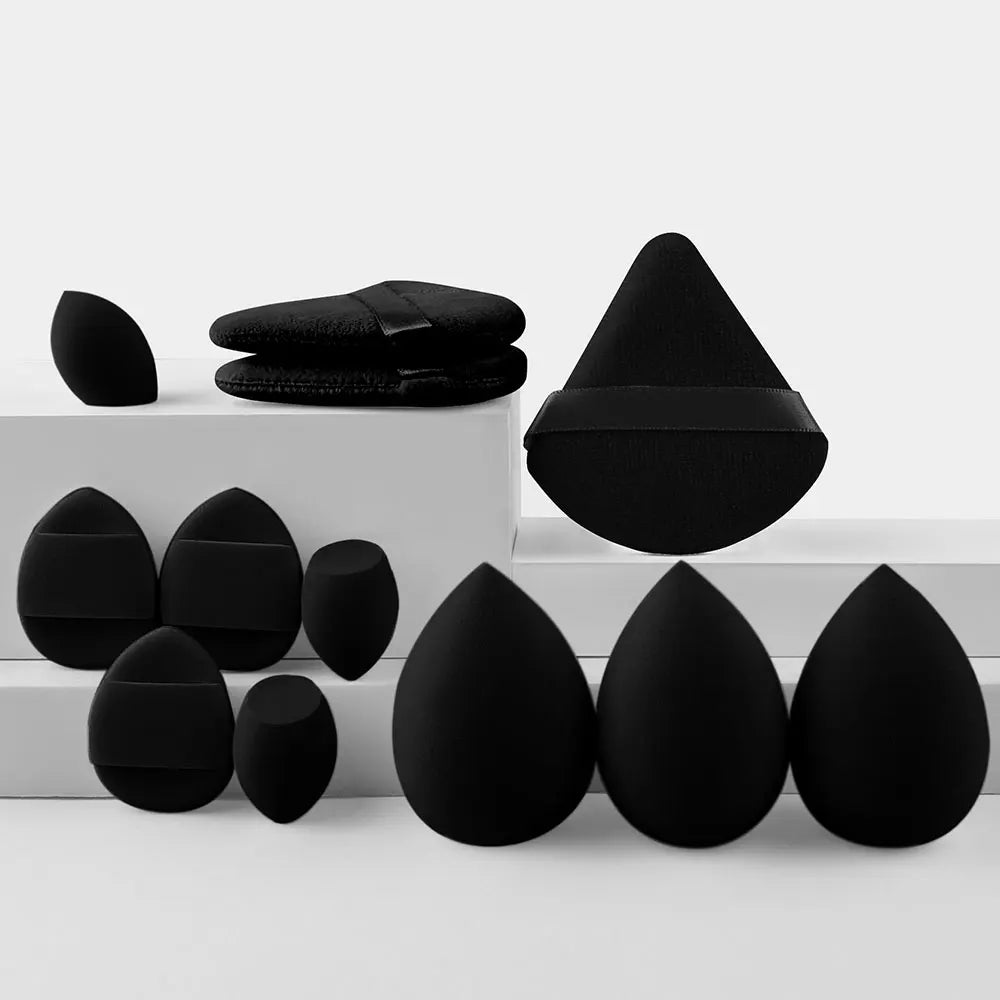 12/32pcs Makeup brush and sponge set Professional Makeup brush Set Beauty Blender Triangle Powder Puff Clean Powder Puff