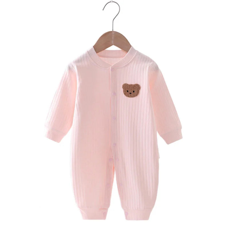 Bär Neugeborenen Overall Baumwolle Herbst Frühling Baby Strampler Kleinkind Mädchen Jungen Kleidung Säugling Einteiler Kinder Onesie Home Freizeitkleidung