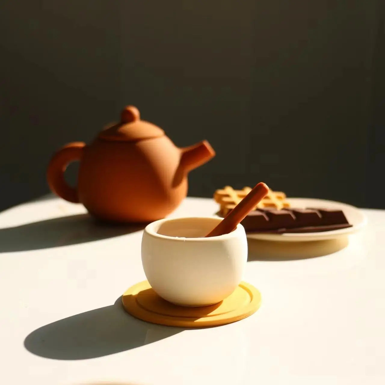 17pcs Silicone Tea Toys Pretend Play Kitchen Accessories Food Playset for Kids Role Play Game for Toddlers Girls Boys Gifts