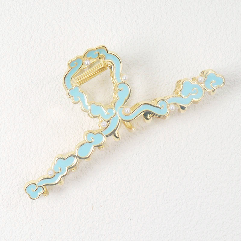 fresh Durian Metal Hair Clip Hair claws fruit oil drop flower Personality Fruit Funny Hair Claw Hairpin for Women Girls Headwear
