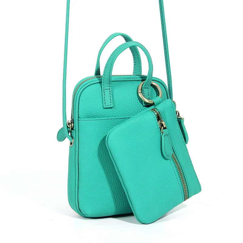 Damenmode-Trend Umhängetasche Kopfschicht Rindsleder Mutter Handtasche multifunktionale All-in-One-Tasche
