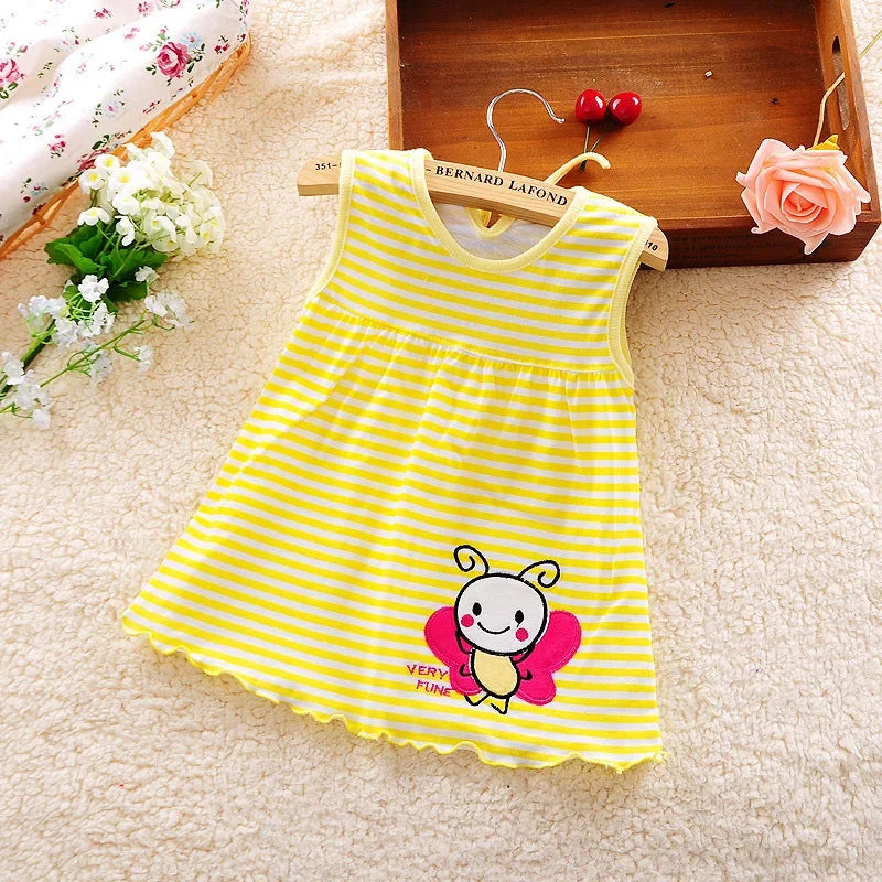 Neue Baby Sommer Kleid Kinder kleidung mädchen Baumwolle Prinzessin Kleid für Mädchen Kleidung Mädchen Kleidung 0-2 Jahre Rock Kleinkind kleider