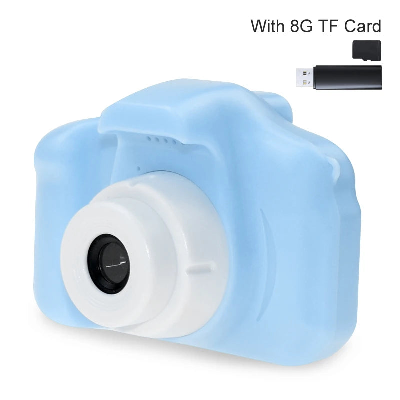 Mini Cartoon Photo Camera Toys 2 Inch HD Screen Children Digital Camera Video Recorder Toys for Kids Girls Gift