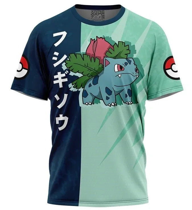 Pokemon T-Shirt Cartoon Baby Kinder Jungen Mädchen Kinder Kurzärmelige Sommerkleidung Pikachu Cartoon Print Pokémon T-Shirt Kinder