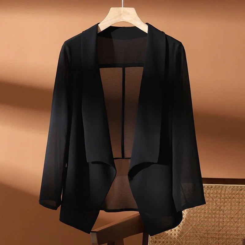 Fashion clothes Chiffon Coat Shawl Female New 2025 Summer Clothes Sun Protection Clothing Women's Summer Thin Jacket Cardigan Tops