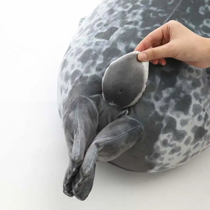 Angry Blob Robbenkissen, molliges 3D-Seelöwenpuppen-Plüschtier, Baby, Schlaf-Wurfkissen, Geschenke für Kinder und Mädchen