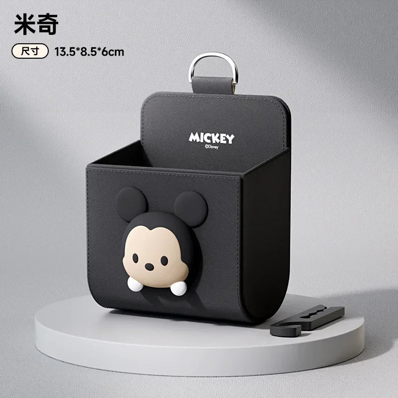 1pc Car Storage Bag Car Air Outlet Debris Bag For Mobile Phone Key Sunglasses Vent Dashboard Tidy Hanging Leather Organizer Box unique