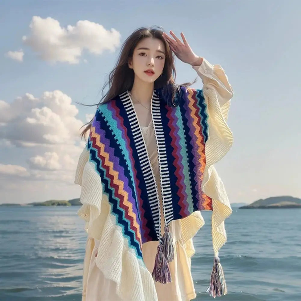 Autumn Overcoat Fashion Jackets for Women Casual Winter Clothes Women Vintage Coats Sweater Elegant Ethnic Style Cloak Cardigan