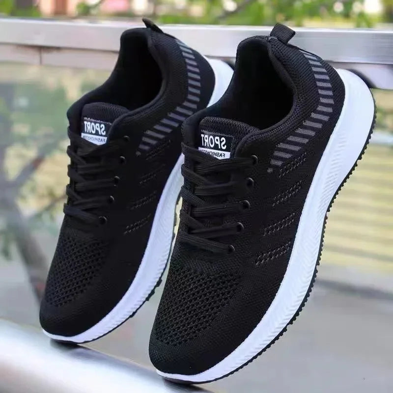 Men's Casual Running Shoes 2025 with Outdoor Anti Slip Design Gray Flat Sports Shoes Black Fashionable Low-priced Men's Shoes