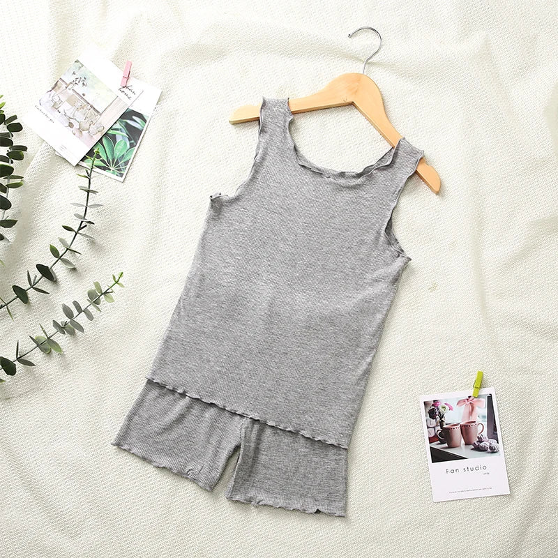 Summer Girls Pajamas set Cotton baby Kids Pyjamas lovely princess Sleepwear Child 3-15Y spring Pijama Night Wear Clothing Suits