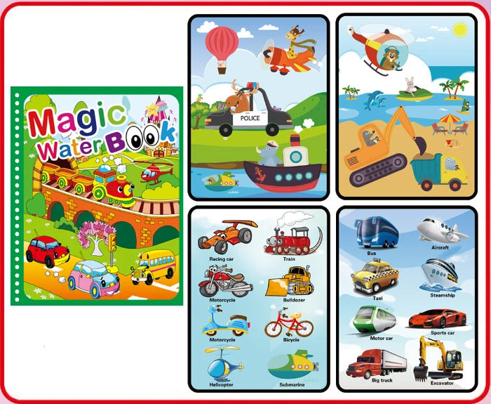 NEU Magische Wasserzeichenbücher für Kinder, Malbücher, Malspielzeug für Kinder, Geburtstagsgeschenk für Jungen und Mädchen, Weihnachten, Neujahr