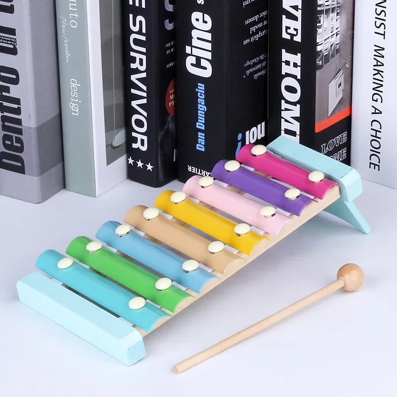Baby-Lernspielzeug Montessori Holz 3D Spielzeug Kindheit Lernen Kinder Baby Bunte Holzblöcke Für Kinder Weihnachtsgeschenk
