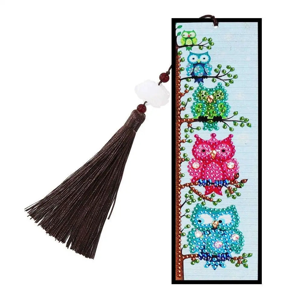 DIY Material Kit Diamond Embroidery Handmade Gifts Art Crafts Kits Tassel Bookmark Diamond Painting Bookmark Book Mark Bookmark