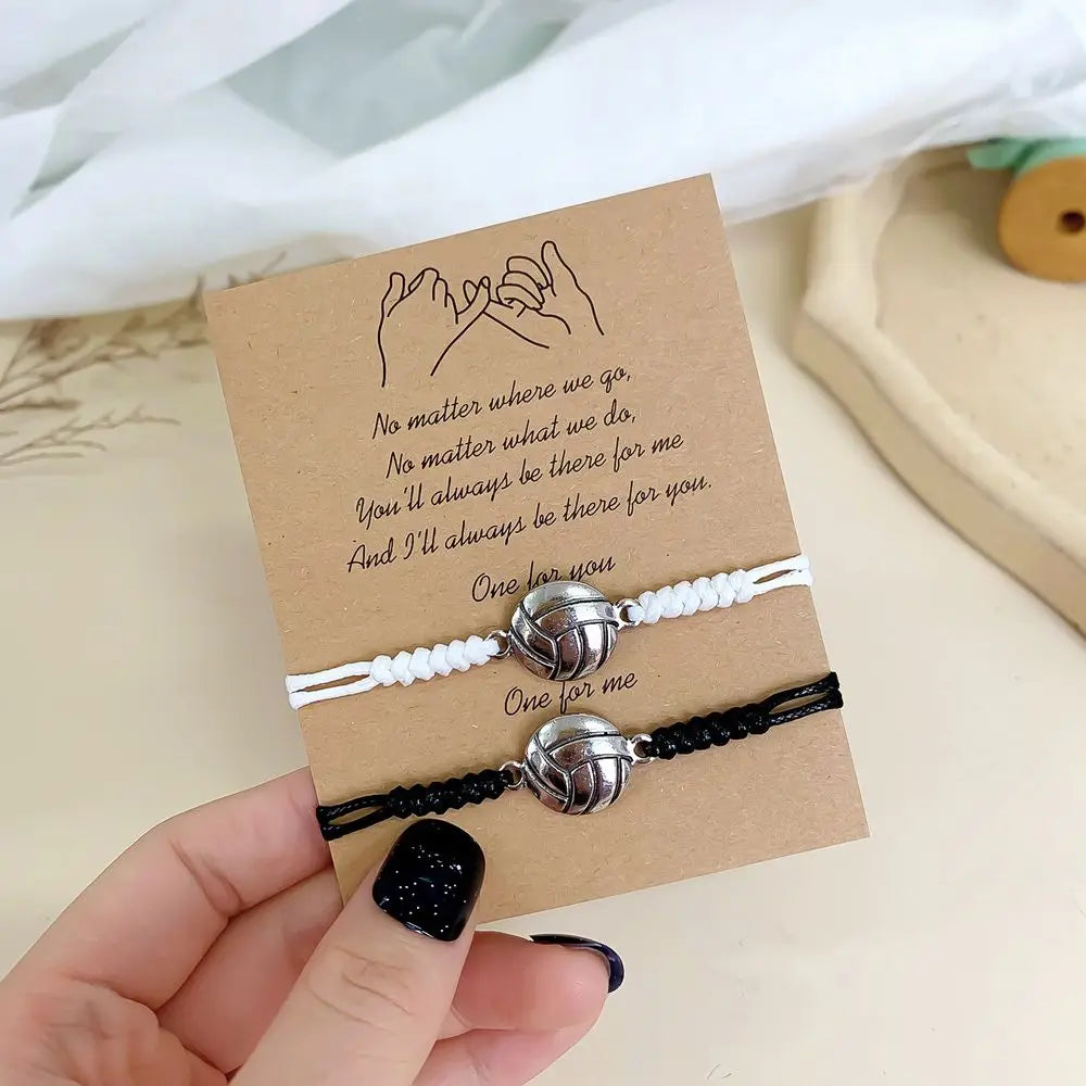Present Football Boys & Girls Basketball Handmade Jewelry Accessories Korean Style Bracelet Couple Hand Rope Ball String Rope