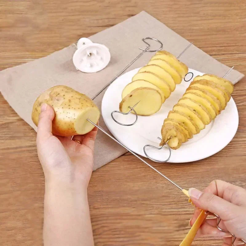 Manual Spiral Potato Slicer Kitchen Supplies Cutter Cucumber Slicer Kitchen Accessories Vegetable Cutter Kitchen Gadgets