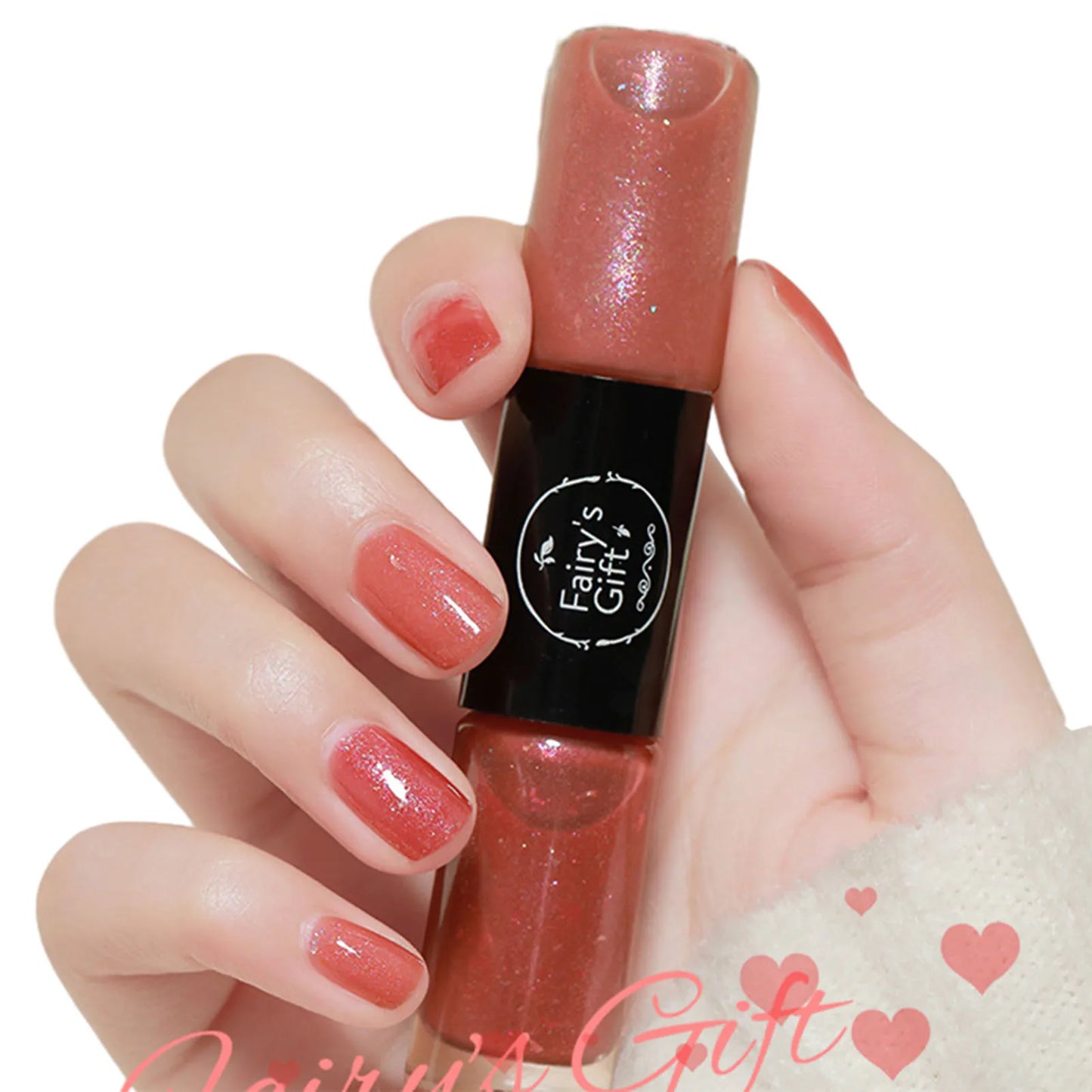 2 In 1 Double Heads Nails Polish Paillette Glitter Nails Oils Long Lasting Waterproof And No-Bake Quick Drying Gel Nails Polish