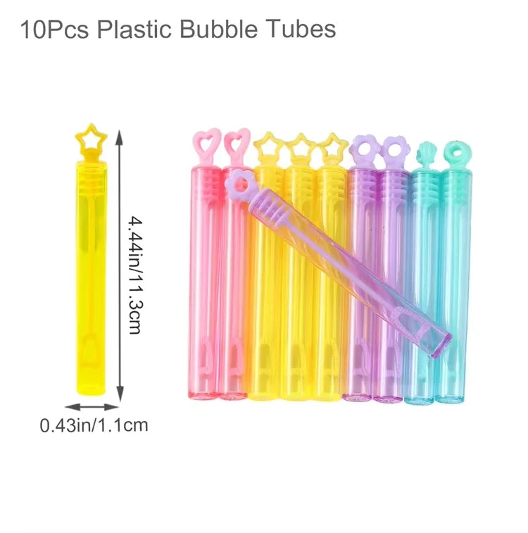 10 stücke Meerjungfrau Seifenblasenröhre Seifenflasche Kleine Meerjungfrau Geburtstagsparty Dekor Hochzeitsgäste Geschenke Babyparty Kids Favors Spielzeug