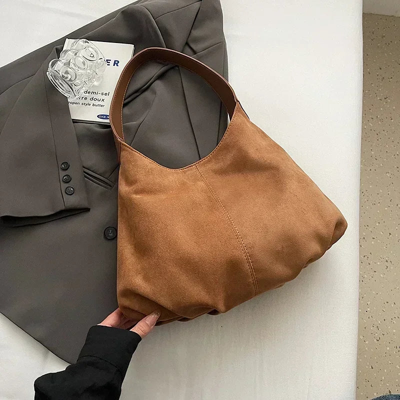 This Year's Popular Bag for Women 2024 New Single Shoulder Underarm Bag Large Capacity Commuting Student Class Tote Bag Paquete