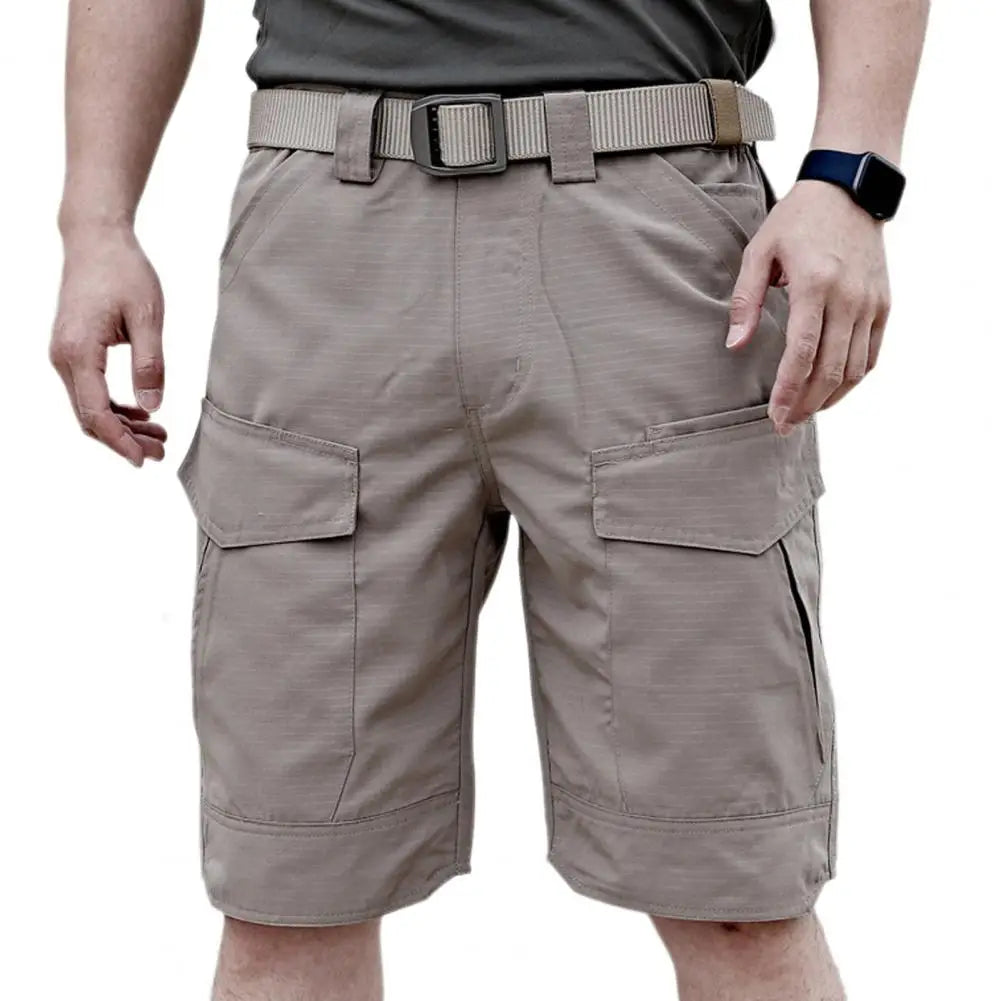 Summer Waterproof Quick Dry Multi-pocket Shorts Men Cargo Shorts Short Pants Men's Outdoor Clothes Hunting Fishing Short Pants