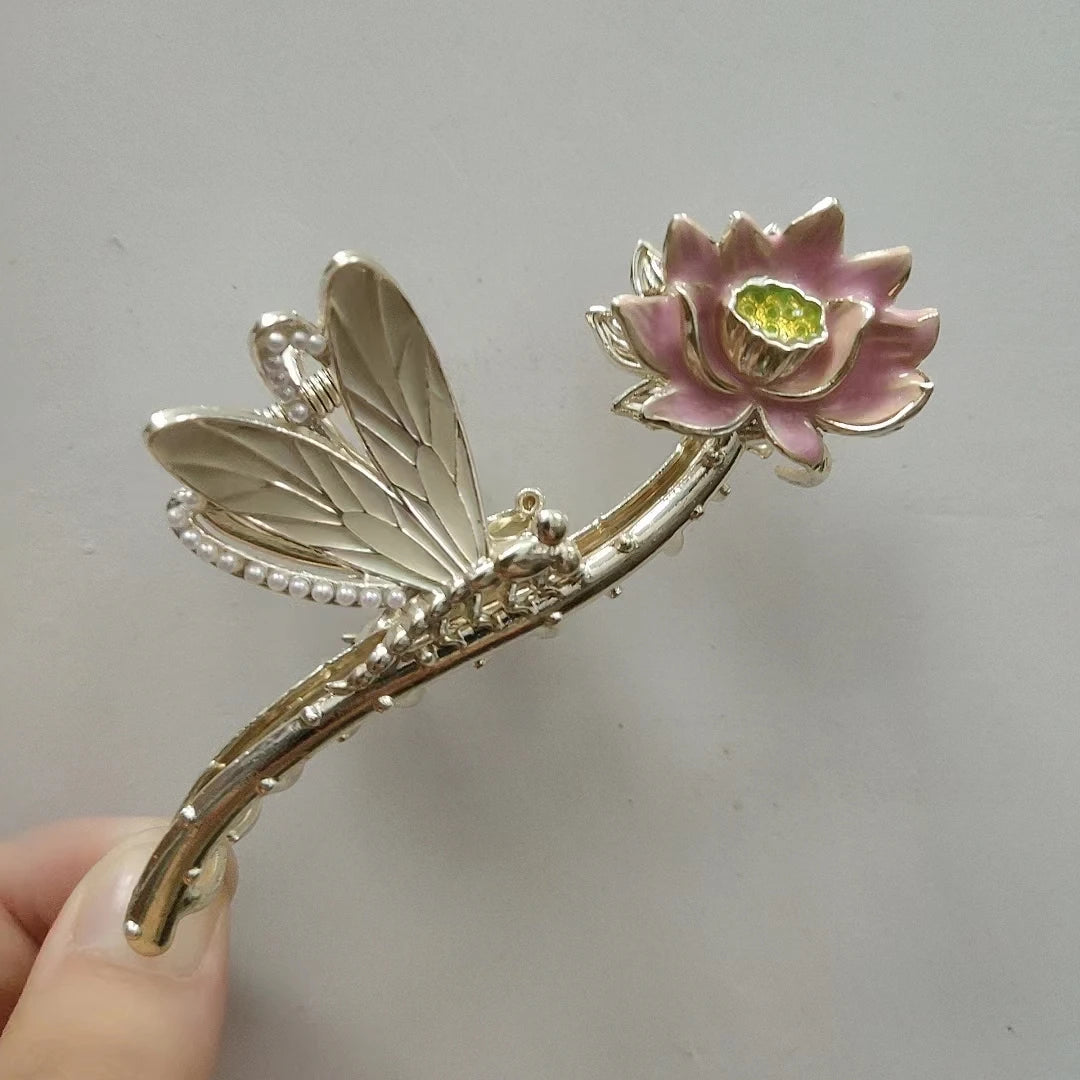 fresh Durian Metal Hair Clip Hair claws fruit oil drop flower Personality Fruit Funny Hair Claw Hairpin for Women Girls Headwear