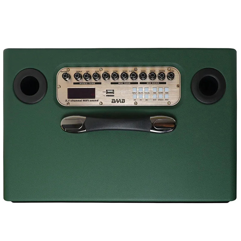 Professional High Power 8 "bass BT Retro Wooden Party Speakers Karaoke Home Theater Speakers With Microphone Sound