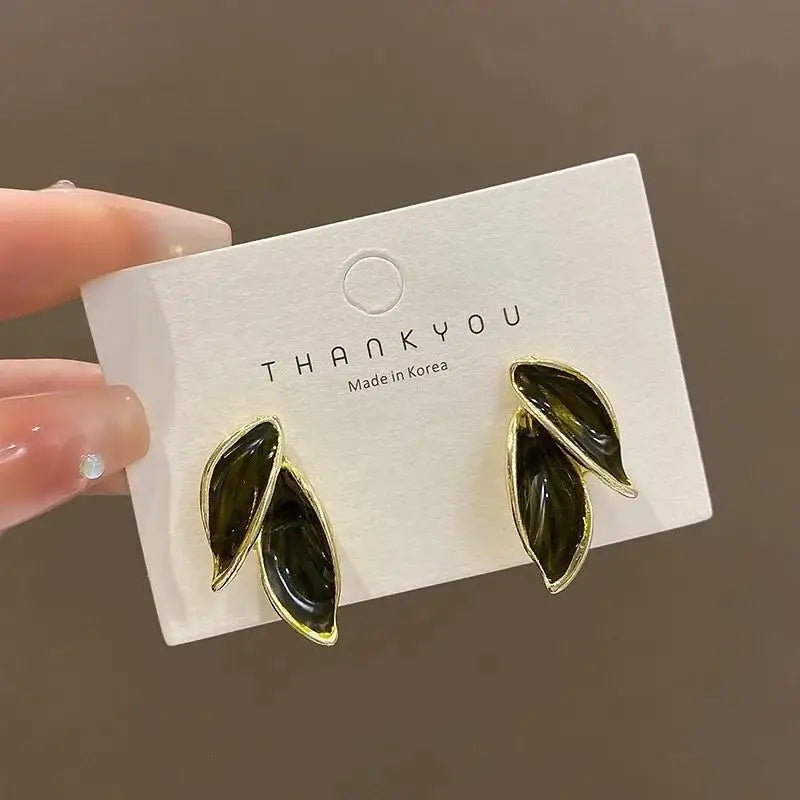 925 Silver Needle Korean Fashion Crystal Heart Earrings For Women Jewelry 2024 Trending Women's Red White Pearl Drop Earrings